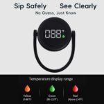 Insulated Water Bottle 25 oz with Smart Temperature Display Lid, Vacuum Stainless Steel Water Bottle for Sports and Travel (Cold for 24 Hrs), Leak-Proof (Black) - Image 4