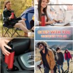 Chengu 10 Pcs Aluminum Water Bottle Bulk: 25oz Reusable Lightweight Outdoor Sports Water Bottles Easy Carry Leak Proof for Travel Gym Camping Hiking Fishing, Snap Lid (Red) - Image 5