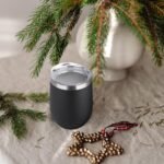 DOMICARE Stainless Steel Wine Tumbler Bulk with Lid, Personalized Insulated Tumblers Set, 12oz Travel Coffee Cups Pack of 1, Black - Image 6