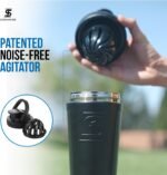 Ice Shaker Insulated Stainless Steel Shaker Bottle | 26oz, Stainless Steel | Cold for 30+ Hours | Insulated Cup with Twist-on Agitator | Odor-Free Bottle for Protein Shakes, Water, Cocktails - Image 4