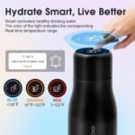 Vsitoo Self Cleaning Water Bottle - 15oz Stainless Steel, AI Self-Clean, 30-Day Battery, Magnetic Charging, BPA-Free for Travel/Gym/Office, No App Needed - Image 4