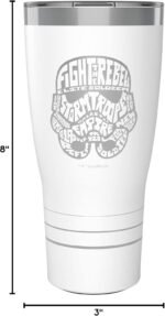 Tervis Traveler Star Wars Character Wordle Engraved Storm Trooper Triple Walled Insulated Tumbler Travel Cup Keeps Drinks Cold & Hot, 30oz, Stormtrooper - Glacier White - Image 9