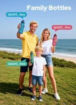 Opard 30oz/32oz Sports Water Bottle with Leak Proof Flip Top Lid BPA Free Tritan Reusable Plastic for Gym and Outdoor, Travel Water Bottle - Image 4