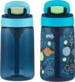 Contigo Kids Water Bottle with Redesigned AUTOSPOUT Straw 14oz. 2 Pack Blueberry and Blue Raspberry & Blueberry and Blue Raspberry with Cosmos - Image 3