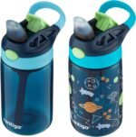 Contigo Kids Water Bottle with Redesigned AUTOSPOUT Straw 14oz. 2 Pack Blueberry and Blue Raspberry & Blueberry and Blue Raspberry with Cosmos - Image 4