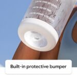 Takeya Tritan Motivational Water Bottle with Flip Straw Lid - Durable, BPA-Free - With Time Marker - Leakproof & Bumper - 64 oz, Stormy Black - Image 6