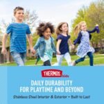 THERMOS FUNTAINER 16 Ounce Stainless Steel Vacuum Insulated Bottle with Wide Spout Lid, Neon Pink - Image 4