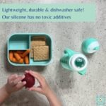 Set of 2 - Glass Sippy Cup for Toddlers - The Luca | Mint Green & Indigo Purple | Spill-Proof | Silicone Straw | 8 oz | Liquids Never Touch Plastic | Removable Handles… - Image 7
