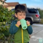 Set of 2 - Glass Sippy Cup for Toddlers - The Luca | Mint Green & Indigo Purple | Spill-Proof | Silicone Straw | 8 oz | Liquids Never Touch Plastic | Removable Handles… - Image 10