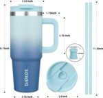 BJPKPK Tumbler With Handle 30 oz Stainless Steel Insulated Tumbler With Lid And Straw For Water Or Ice Coffee,Sky - Image 4