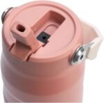 Stanley IceFlow Flip Straw 2.0 Water Bottle 24 oz | Built-In Straw for Travel and Sports | Lightweight and Leak Resistant | Insulated Stainless Steel | BPA-Free | Sienna - Image 3