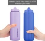 Hydra Cup Sport [4 Pack] 32 oz Squeeze Water Bottles, Fast Flow Sports Water Bottle, Bike & Cycling Water Bottle, Travel To Go, BPA Free (Bright Colors) - Image 5
