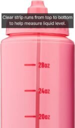 Hydra Cup Sport [4 Pack] 32 oz Squeeze Water Bottles, Fast Flow Sports Water Bottle, Bike & Cycling Water Bottle, Travel To Go, BPA Free (Bright Colors) - Image 7