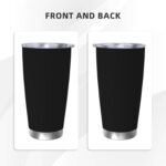Personalized Stainless Steel Car Cup 20 Oz With Picture Name Logo Any Text With Lid For Easy Carrying Custom Coffee Travel Cups as Christmas Fathers and Mothers Day Gifts, 1pcsBlack - Image 3
