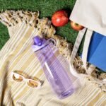 Pogo 40oz Plastic Water Bottle with Chug Lid and Carry Handle, Reusable, BPA Free, Dishwasher Safe, Perfect for Travel, School, Outdoors, and Gym, Lilac - Image 3