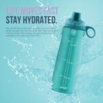 Pogo 40oz Plastic Water Bottle with Chug Lid and Carry Handle, Reusable, BPA Free, Dishwasher Safe, Perfect for Travel, School, Outdoors, and Gym, Lilac - Image 5