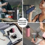 Collapsible Water Bottles, Silicone Foldable Water Bottle 610ml, BPA-Free Portable Reusable Leakproof Bottle for Gym Travel Camping Hiking Sports Outdoor, 1 Pack (Dark Blue) - Image 7