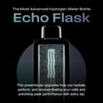 Echo Flask Hydrogen Water Bottle - Active Hydration Solution with Water Intake Tracking & LCD Touch Screen - Compact & Convenient - Transparent Hydrogen Flask - 12 oz - Image 3