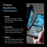 Echo Flask Hydrogen Water Bottle - Active Hydration Solution with Water Intake Tracking & LCD Touch Screen - Compact & Convenient - Transparent Hydrogen Flask - 12 oz - Image 4