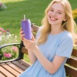 6 Pack Glass Cups with Lids and Straws Unbreakable 16 oz Stainless Steel Can Cup Double Wall Insulated Beer Can Tumbler for Iced Coffee, Juice, Soda, Matte-Colored - Image 6