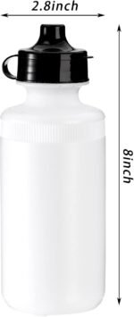 SOUJOY 10 Pack Sports Water Bottle, 21oz Plastic Squeeze Bottle with Easy Open Push/Pull Cap, BPA Free Reusable Team Water Bottle for Fitness, Gifts - Image 3