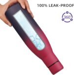 BJPKPK Insulated Water Bottle 17oz Stainless Steel Water Bottles Diashwasher Safe Reusable Metal Thermal Keep Cold and Hot,Charming Black Red - Image 5