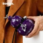 ZZT 17 oz Gourd Water Bottle with Star Stickers,Shoulder Strap Set Leakproof Portable Sports Gourd Water Bottle Sport Jug for Outdoor Camping (Purple) - Image 3