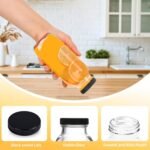 10 Pack 16oz Glass Juice Bottles with Lids - Reusable Juicing Bottles Glass Drinking Jars Containers with Airtight Lids & Cleaning Brush - Perfect for Juicing,Milk,Kombucha, and Storage - Image 5