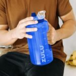 ZULU Goals 64oz Half Gallon Plastic Water Bottle with Straw and Time Marker | Large Reusable Jug with Handle and Leak Proof Lid for All Day Hydration, Gym and Outdoors, Gift Ready, Royal Blue - Image 3