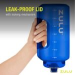 ZULU Goals 64oz Half Gallon Plastic Water Bottle with Straw and Time Marker | Large Reusable Jug with Handle and Leak Proof Lid for All Day Hydration, Gym and Outdoors, Gift Ready, Royal Blue - Image 7