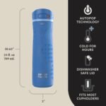 Contigo x Ally Love Jackson Chill 2.0, Stainless Steel, Spill Proof Water Bottle with AutoPop Lid, BPA Free, 24oz, Stellar Jay - Image 4