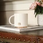 COLLECTIVE HOME - Monogram Ceramic Mugs, 15 oz Golden Initial Coffee Cups, Elegant Alphabet Tea Mugs, Elegant Personalized Mug with Gift Box, Luxurious Cups for Office and Home (m) - Image 4