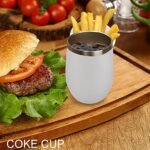 Custom Wine Tumbler with Photo Customized Logo Text Name Personalized Gifts for Father Friends Men Women Birthday Christmas Colleague 12oz, White, 1PC - Image 7