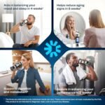 Hydrogen Water Bottle | 16.2 oz (480 ml) Hydrogen Water Generator | 6000 PPB Hydrogenator Machine | SPE/PEM Ionizer Generator (Silver) - Image 6