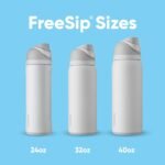 Owala FreeSip Insulated Stainless Steel Water Bottle with Straw, BPA-Free Sports Water Bottle, Great for Travel, 32 Oz, Shy Marshmallow - Image 5