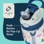 Contigo Paw Patrol Kids 14oz Plastic Water Bottles Aubrey Design with Spill-Proof Lid Silicone Straw 2-Pack Convenient for Travel/Home/School Use Dishwasher Safe - Image 3