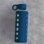 purifyou 40oz / 32oz / 22oz / 12oz Borosilicate Glass Water Bottle with Time & Volume Markers, Silicone Sleeve, Stainless Steel Lid | Reusable Glass Bottle for Water & Juice (12oz Chinese Porcelain) - Image 5