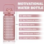 64oz,100oz,128oz Large Motivational Water Bottle with Time Marker, Leakproof & BPA Free Half Gallon Big Water Bottle with Straw Handle Tritan Frosted Water Jug for Gym,Fitness,Outdoor Sports - Image 3