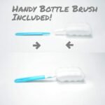 NEW AquaFrut Unique Bottom Loading Fruit Infuser Water Bottle Complete Bundle Includes Bottle Brush, Insulating Sleeve & Infusion Recipe eBook. Leak Proof Sweat Proof BPA-Free (Pink) - Image 4