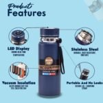 SipSavor Stainless Steel water bottle insulated water bottle 32Oz temp display, keep drinks & beverage Cold/Hot for18 hrs Leakproof, Rust proof, durable, reusable eco-friendly BPA Free - Image 4