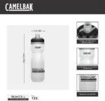 CamelBak Podium Chill Bike Insulated Squeeze Water Bottle White/Black, 24oz - Image 4