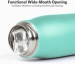 Water Bottle with Portable Lid Metal Thermos Vacuum Insulated Stainless Steel | Reusable Leak Proof Flask | 17oz - Image 3