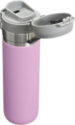 STANLEY Quick Flip GO Water Bottle 24 oz | Push Button Lid | Leakproof and Packable for Travel and Sports | Insulated Stainless Steel | BPA-Free | Lilac 2.0 - Image 4