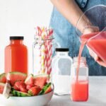 8 oz Glass Juice Bottles with Lids 6-Pack - Reusable Small Juice Drinking Jars for Green Juices, Shots & Smoothies - Image 4