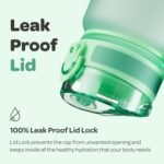 Hydracy Water Bottle with Time Marker -Large BPA Free Water Bottle & No Sweat Sleeve -Leak Proof Gym Bottle with Fruit Infuser Strainer & Times to Drink -Ideal for Fitness Sports & Outdoors - Image 5