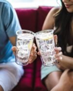 Tervis Clear & Colorful Tabletop Made in USA Double Walled Insulated Tumbler Travel Cup Keeps Drinks Cold & Hot, 16oz, Clear - Image 3