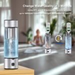 Smart Hydrogen Water Bottle 460ml Rechargeable Hydrogen Generator with SPE/PEM Tech, One-Button Operation & Self-Cleaning, High Concentration Hydrogen in 3 Mins for Work, Home, Travel - Image 4