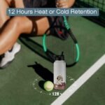 Funkrin Insulated Water Bottle with Straw Lid & Spout Lid, 32oz Personalized Vacuum Stainless Steel Travel Mug, Leak Proof Double Wall Bottle for Hot & Cold Beverages - Image 4