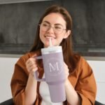 Christian Gifts for Women - Monogrammed 40 oz Engraved Tumbler, Religious and Spiritual Inspirational Faith-Based Bible Gift, Initial Cup - Image 3