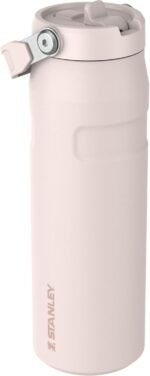 Stanley IceFlow Flip Straw 2.0 Water Bottle 24 oz | Built-In Straw with Larger Opening | Lightweight and Leak Resistant | Insulated Stainless Steel | BPA-Free | Rose Quartz - Image 3